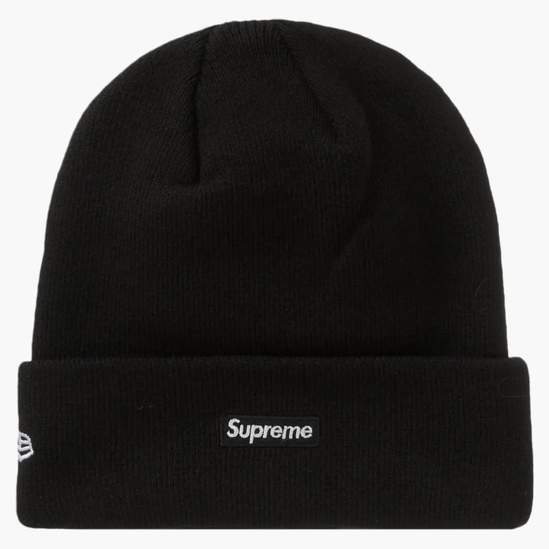 Supreme New Era s logo beanie svart