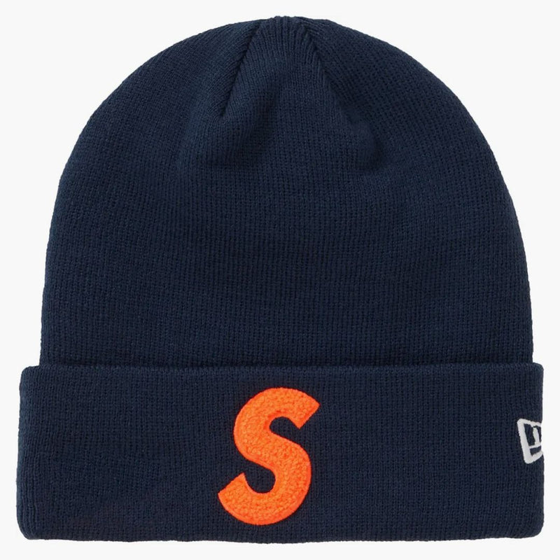 Supreme New Era s Logo Beanie (FW 19) Navy