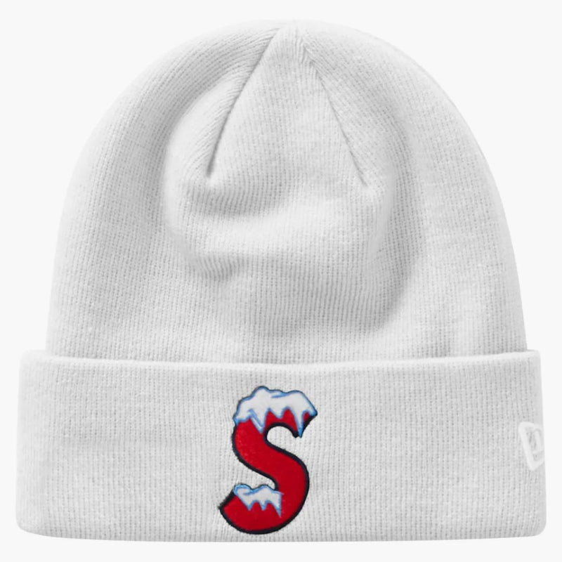 Supreme New Era S Logo Beanie (fw20) White
