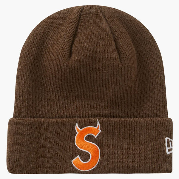 Supreme New Era S Logo Beanie (fw22) Brown