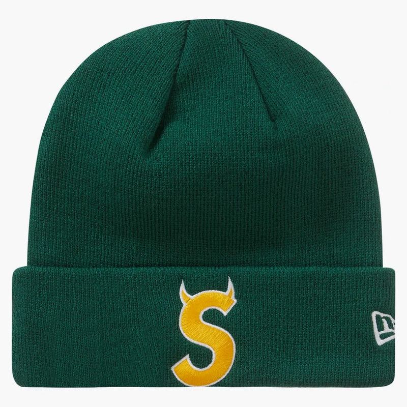 Supreme New era s Logo Beanie (FW22) Dark Green