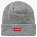 Supreme New Era S Logo Beanie Heather Grey
