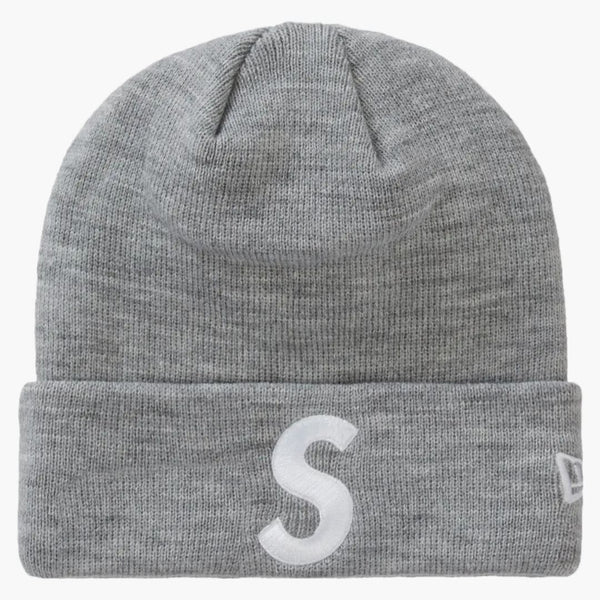 Supreme New era s logo beanie Heather gray