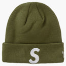 Supreme New era s logo beanie olive