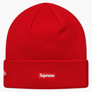 Supreme new era s logo beanie red
