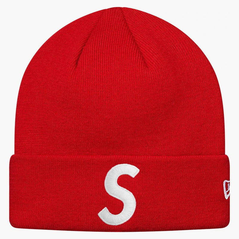 Supreme New Era Logo Beanie czerwona