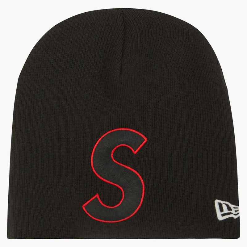 Supreme New Era Logo Beanie (SS23) Black