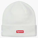 Supreme new era s logo beanie white