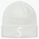 Supreme new era s logo beanie white