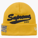 Supreme New Era Salvation Beanie Gold