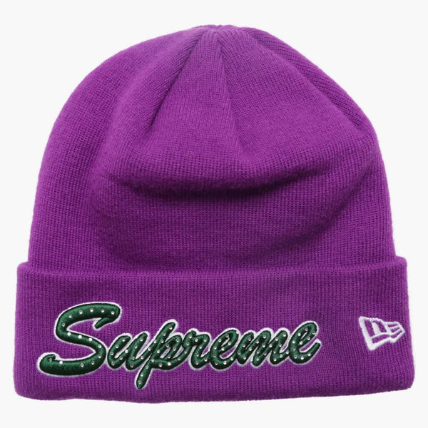 Nejvyšší nová era skript Beanie (FW18) fialová