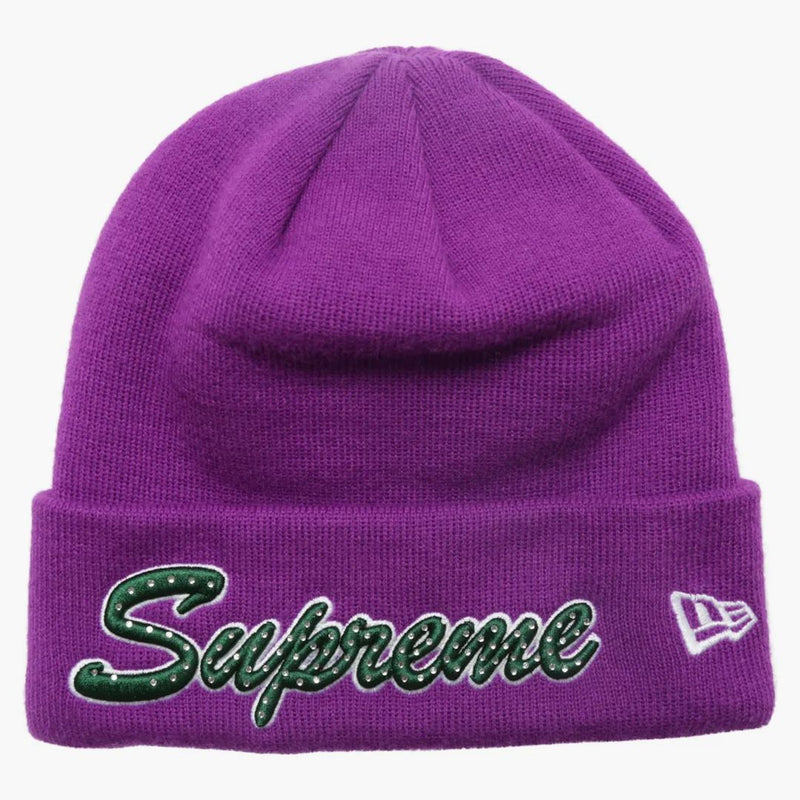 Nejvyšší nová era skript Beanie (FW18) fialová