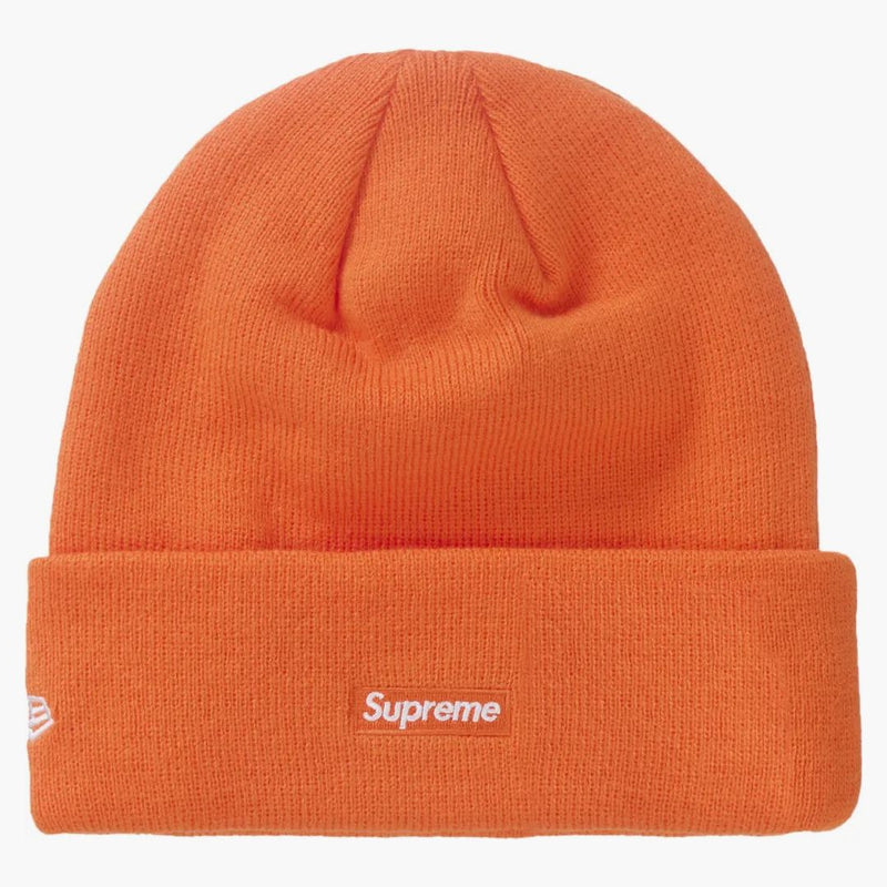 Supreme New Era Script Beanie Orange
