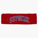 Supreme New Era paljettbåge logotyp pannband rött