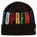 Supreme New era sequin beanie black