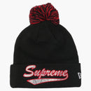 Supreme New era snake script beanie black