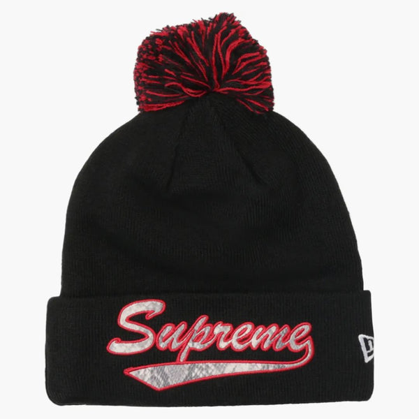 Nejvyšší nová éra hadí skript Beanie Black