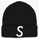 Supreme New era Swarovski s logo beanie black