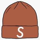 Supreme New era Swarovski S Logo Beanie Brown