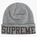 Supreme New Era Varsity Beanie Heather Grey