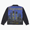 Supreme New York Painted Trucker Jacket Black
