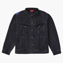 Supreme New York Painted Trucker Jacket Black