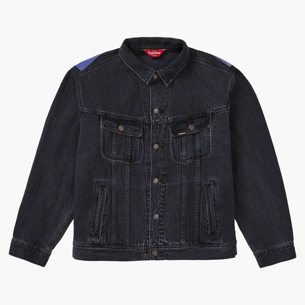Nejvyšší newyorská malovaná bunda Trucker Black