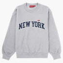 Supreme New York Shop Small Box Crewneck Ash Grey