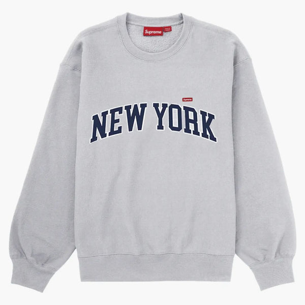 Supreme New York Shop Small Box Crewneck Ash Grey