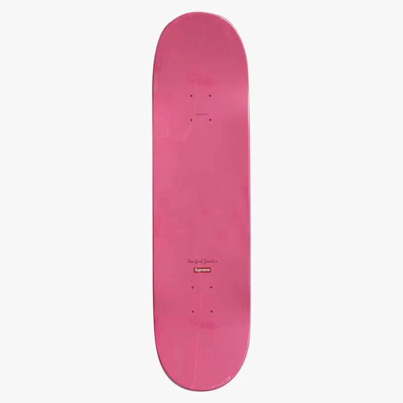 Supreme New York Yankees Airbrush skateboard däck rosa