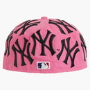 Supreme New York Yankees Box Logo New Era Pink