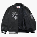 Supreme New York Yankees Kanji Leather Varsity Jacket Black