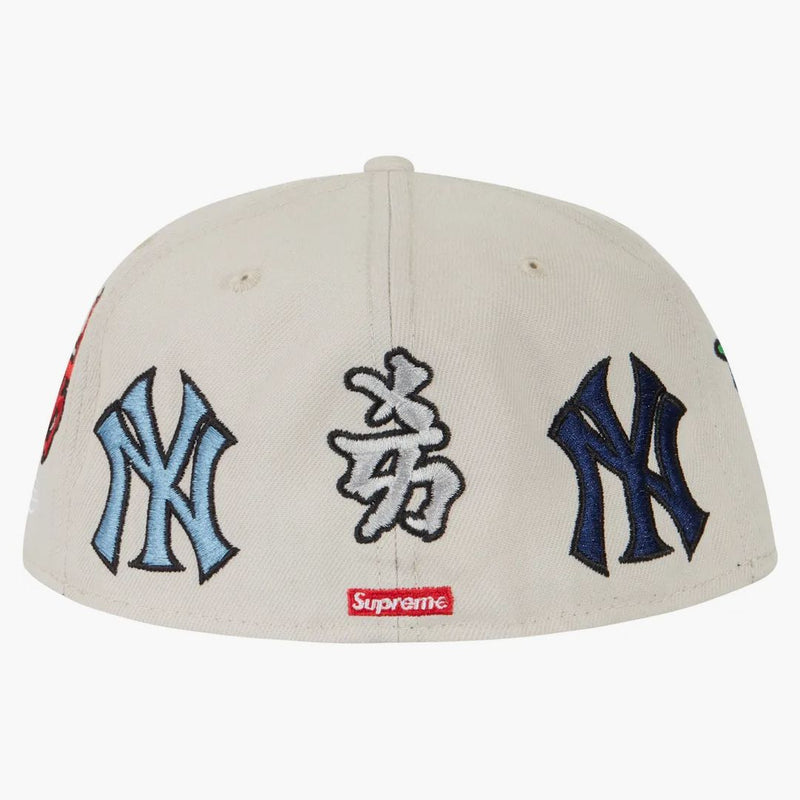 Supreme New York Yankees Kanji New Era Fitted has Tan