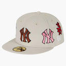 Supreme New York Yankees Kanji New Era Fited tiene bronceado