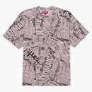 Supreme New Paper S/S Top Pink