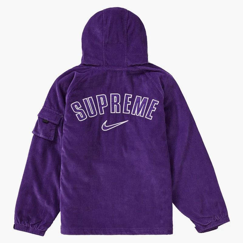 Supreme Nike Arc Corduroy Hooded Jacket Purple