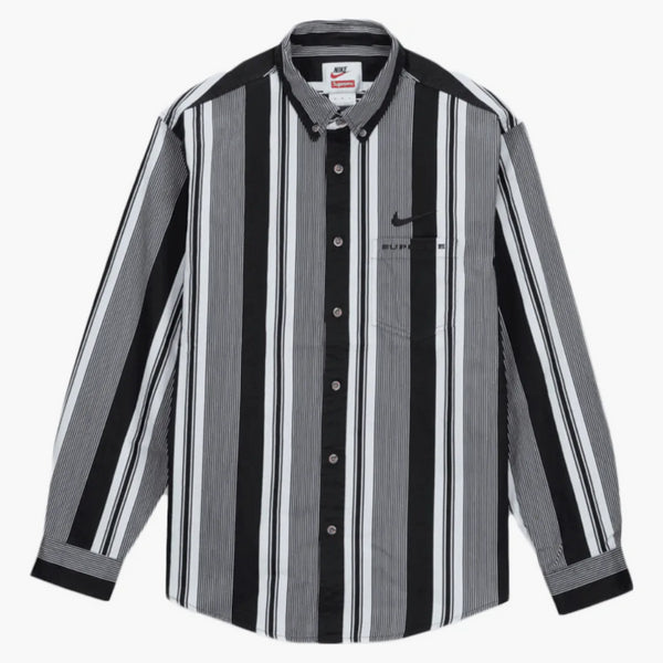 Supreme Nike Cotton Till Shirt Black Stripe