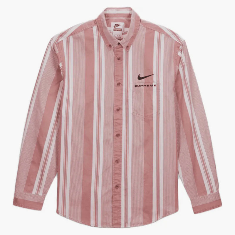Supremo Nike Cotton Till Shirt Pink Stripe
