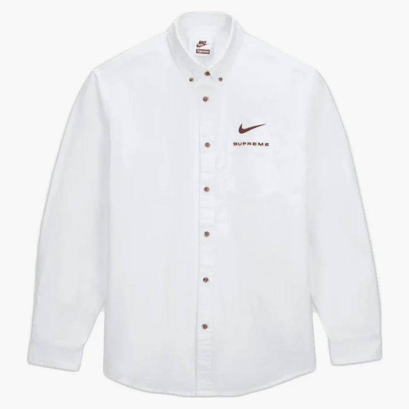 Supreme Nike Cotton Till Camisa Blanca