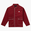 Supreme Nike Double Zip Quilted Work Jacket Burgundy