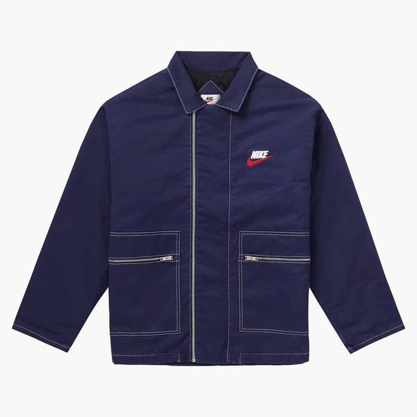 Supreme Nike Double Zip Quilted Work Jacket Navy