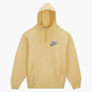 Nejvyšší nike polovina zip kapuce mikina světle žlutá