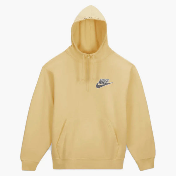 Supreme Nike Half Zip Hooded Sweatshirt blekgul
