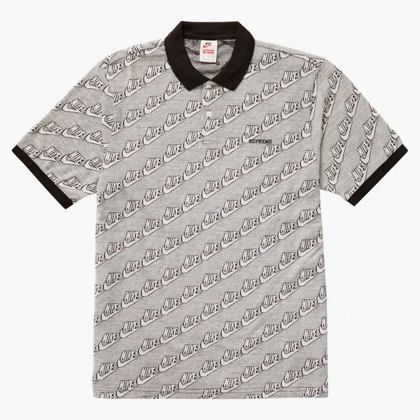Supreme Nike Jacquard Polo Black
