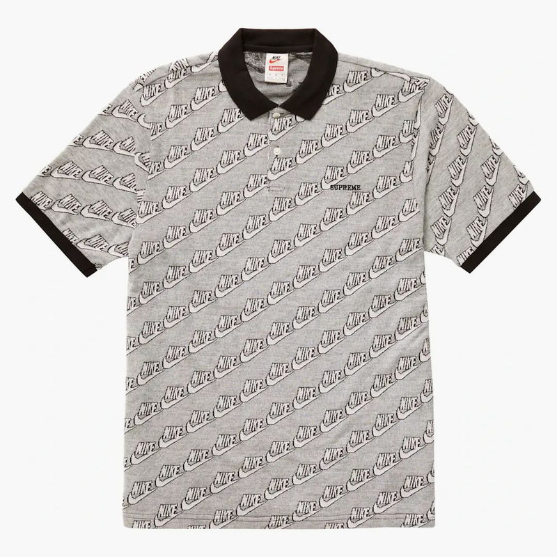 Supreme Nike Jacquard Polo Black