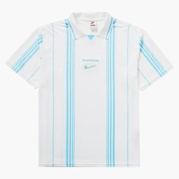 Supreme Nike Jewel Stripe Soccer Jersey White