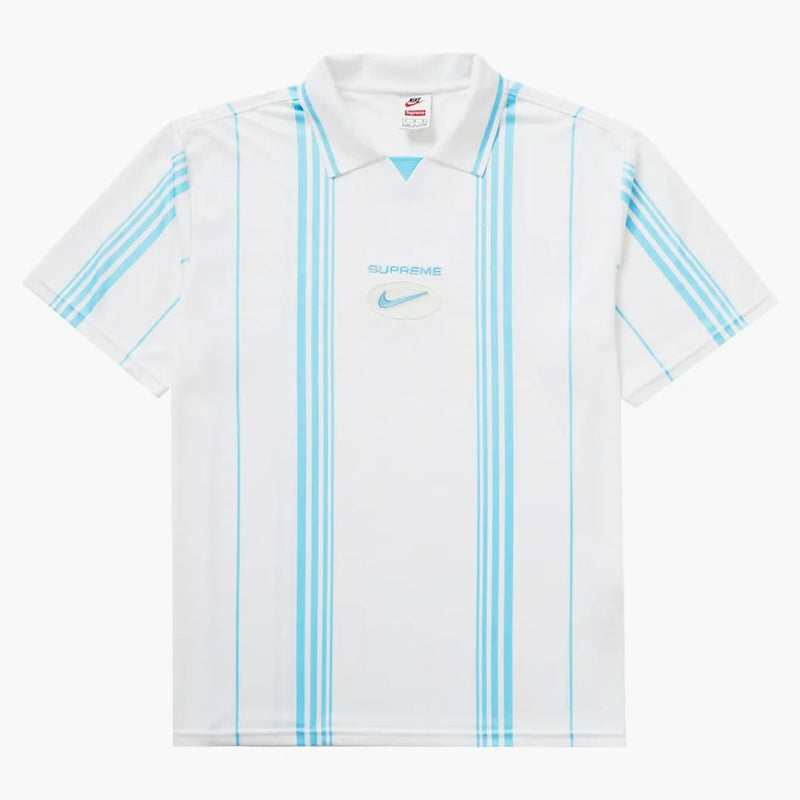 Supreme Nike Jewel Stripe Soccer Jersey White