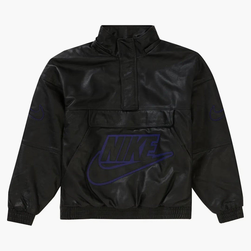 Supreme Nike Leather Anorak Black