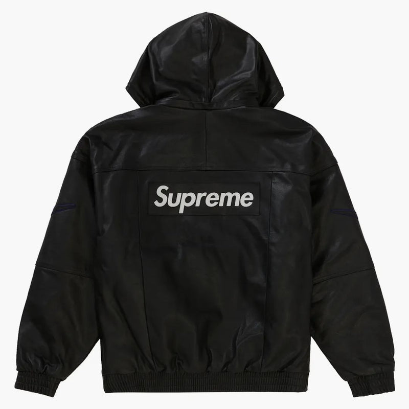 Supreme Nike Leather Anorak Black