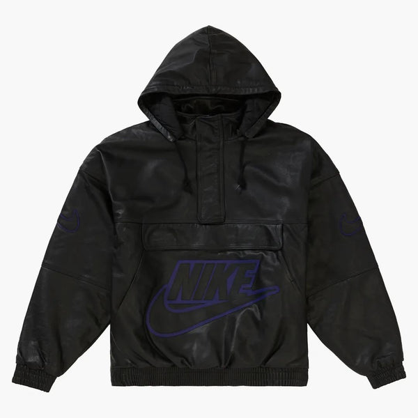 Supreme Nike Leather Anorak Black